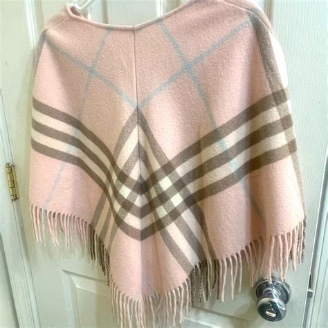 robe burberry fille|authentic Burberry poncho.